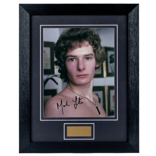 Mark Lester Shirtless Sign Framed Photo