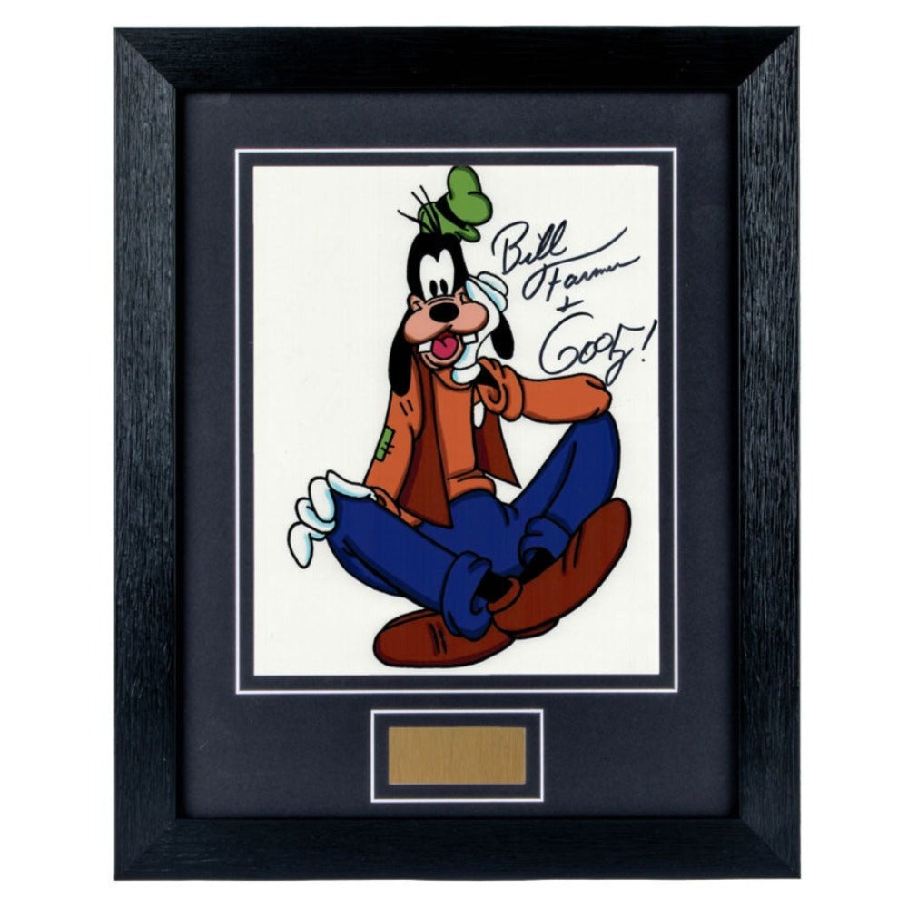 Bill Farmer Goofy signed framed photo 4