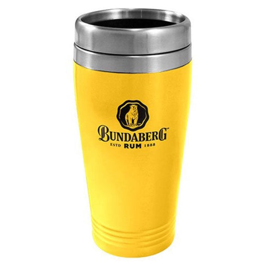 Bundy Rum Yellow s/steel travel mug