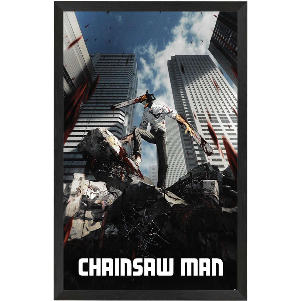 Chainsaw Man Denji Poster Framed