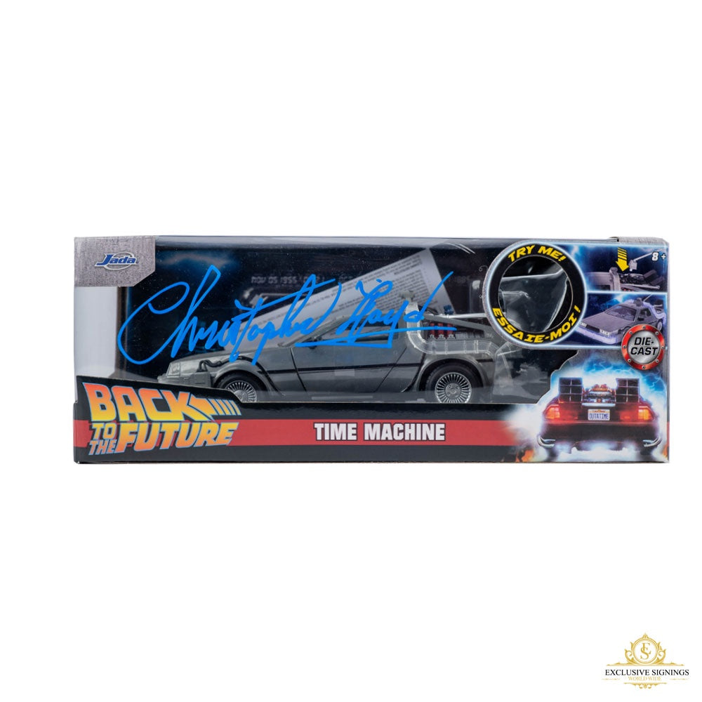 Christopher Lloyd Back To The Future Hand Signed 1:24 Die Cast DeLorean Time Machine