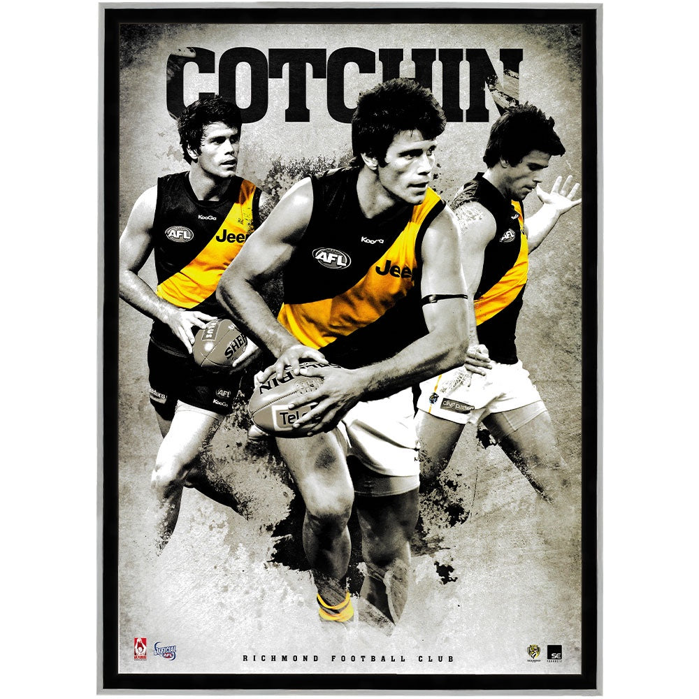 Richmond Tigers Trent Cotchin Poster Framed
