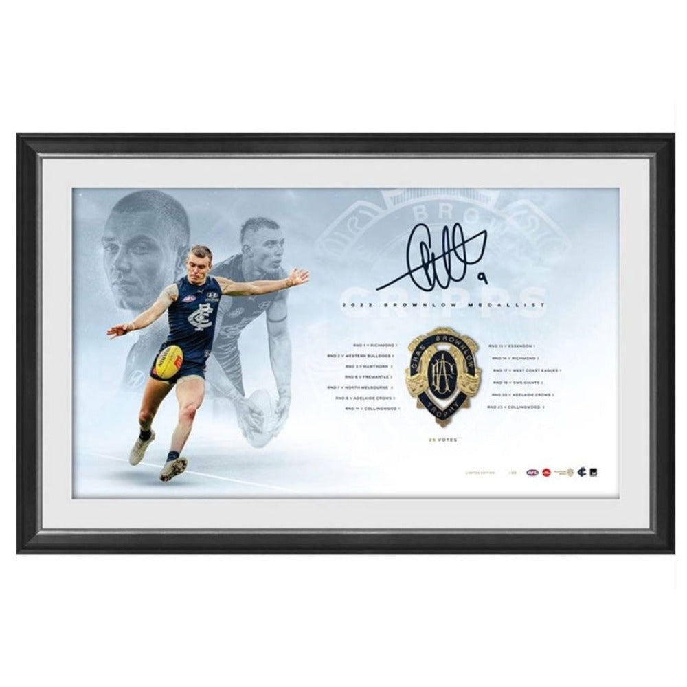PATRICK CRIPPS SIGNED BROWNLOW MEDAL LITHOGRAPH