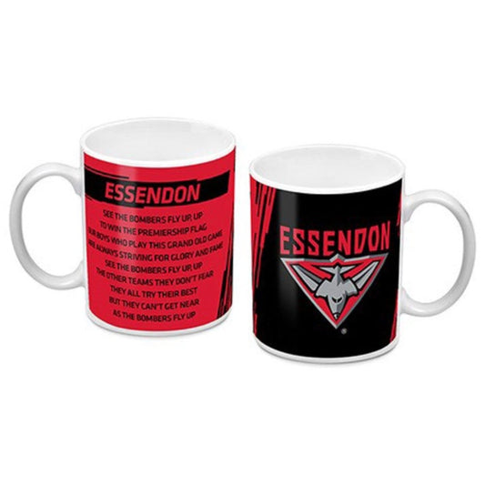 ESSENDON LOGO AND SONG MUG