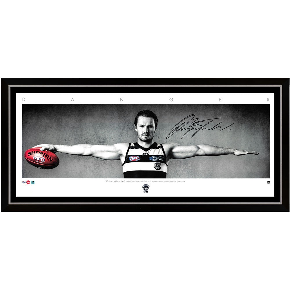 Geelong Cats Patrick Dangerfield Signed Large Wings Framed