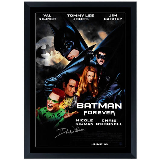 Don 'The Dragon' Wilson Signed Batman Forever Movie Poster Framed