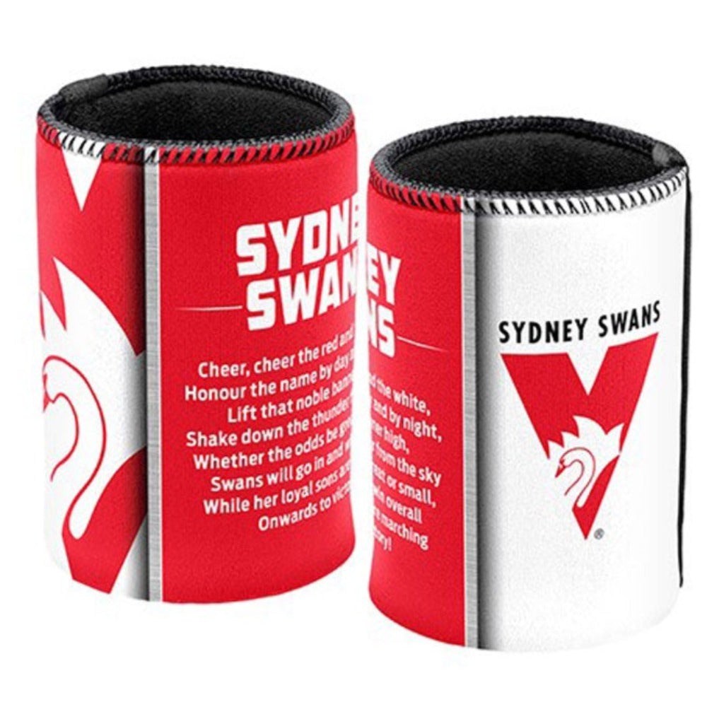 SYDNEY SWANS TEAM SONG CAN COOLER
