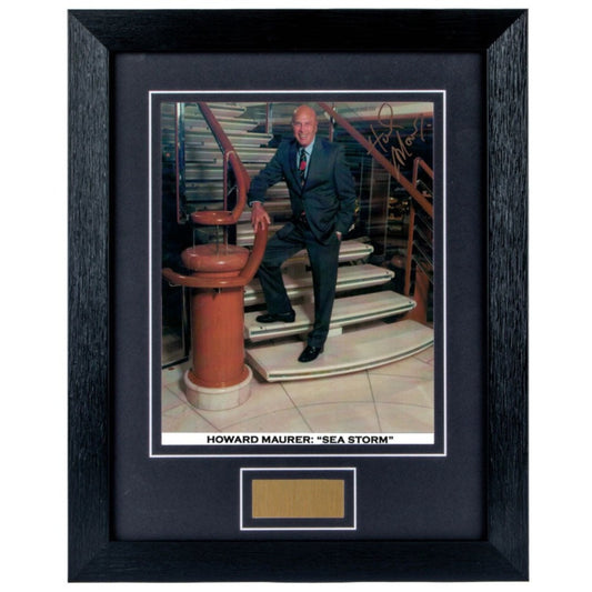 Howard Maurer Sea Storm Signed Framed Photo