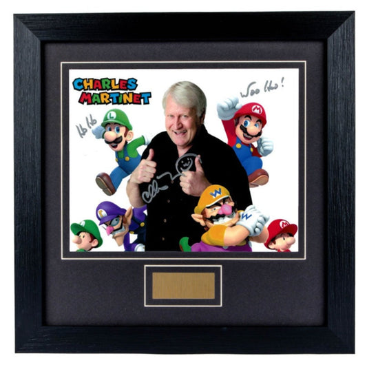 Charles Martinet Super Mario Brothers Signed Framed Photo 1