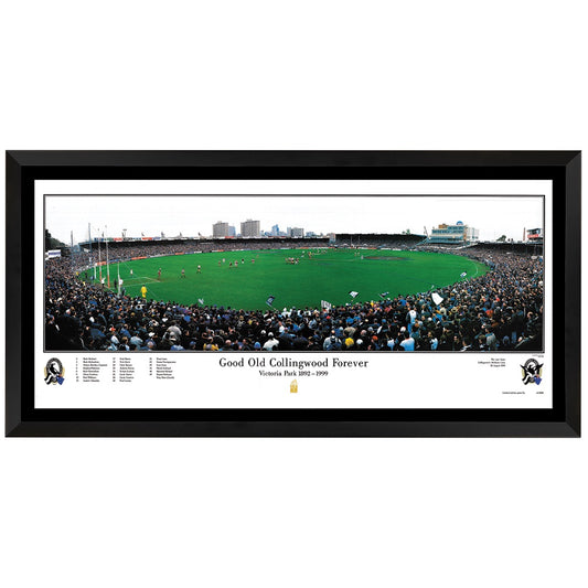 Collingwood Magpies Good Old Collingwood Forever Victoria Park Panoramic Framed