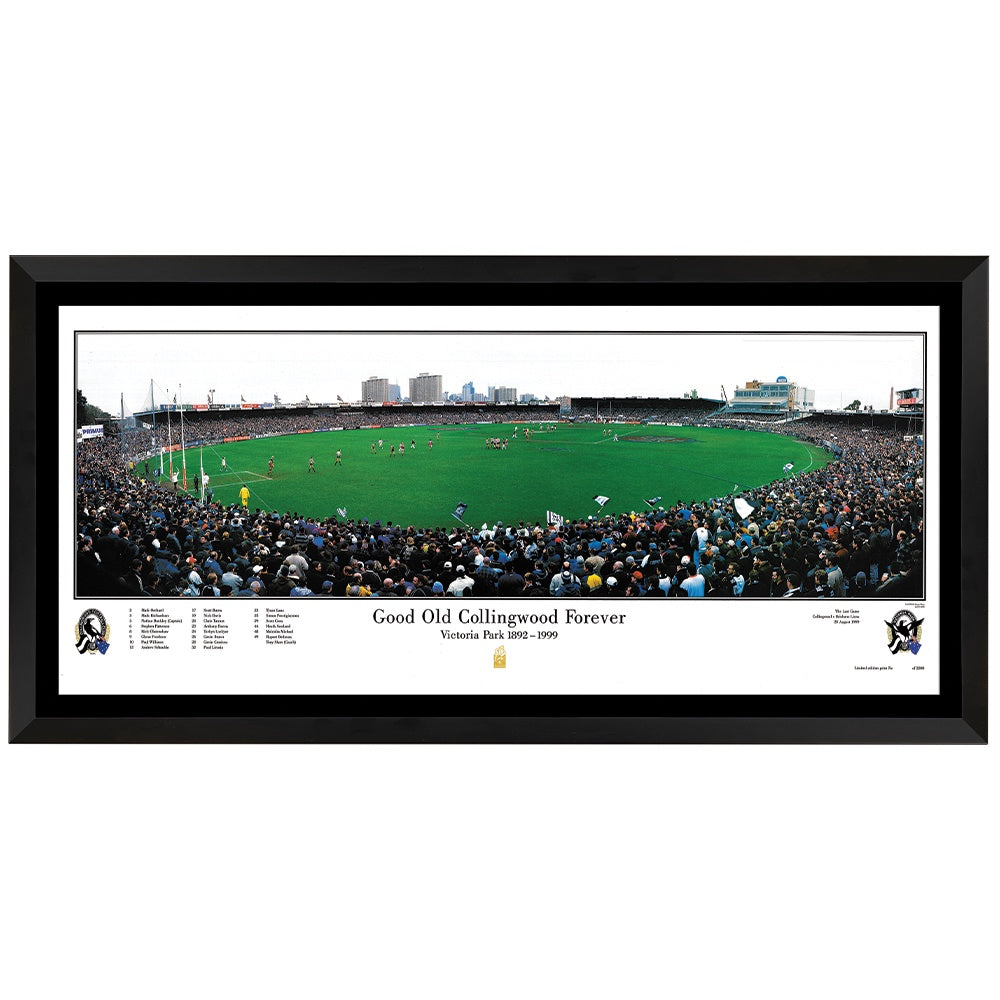 Collingwood Magpies Good Old Collingwood Forever Victoria Park Panoramic Framed