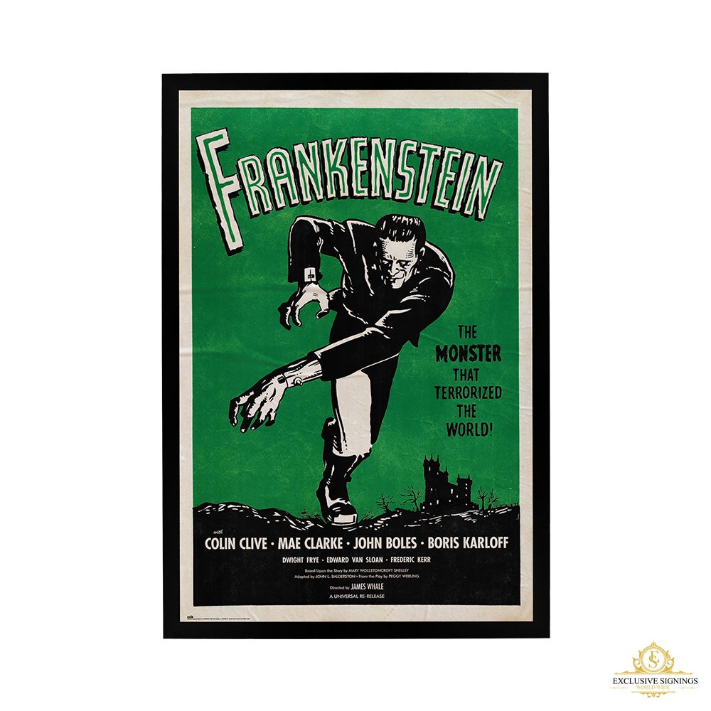 Frankenstein Movie Score Poster Framed