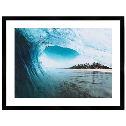 Green Room Print Black Framed