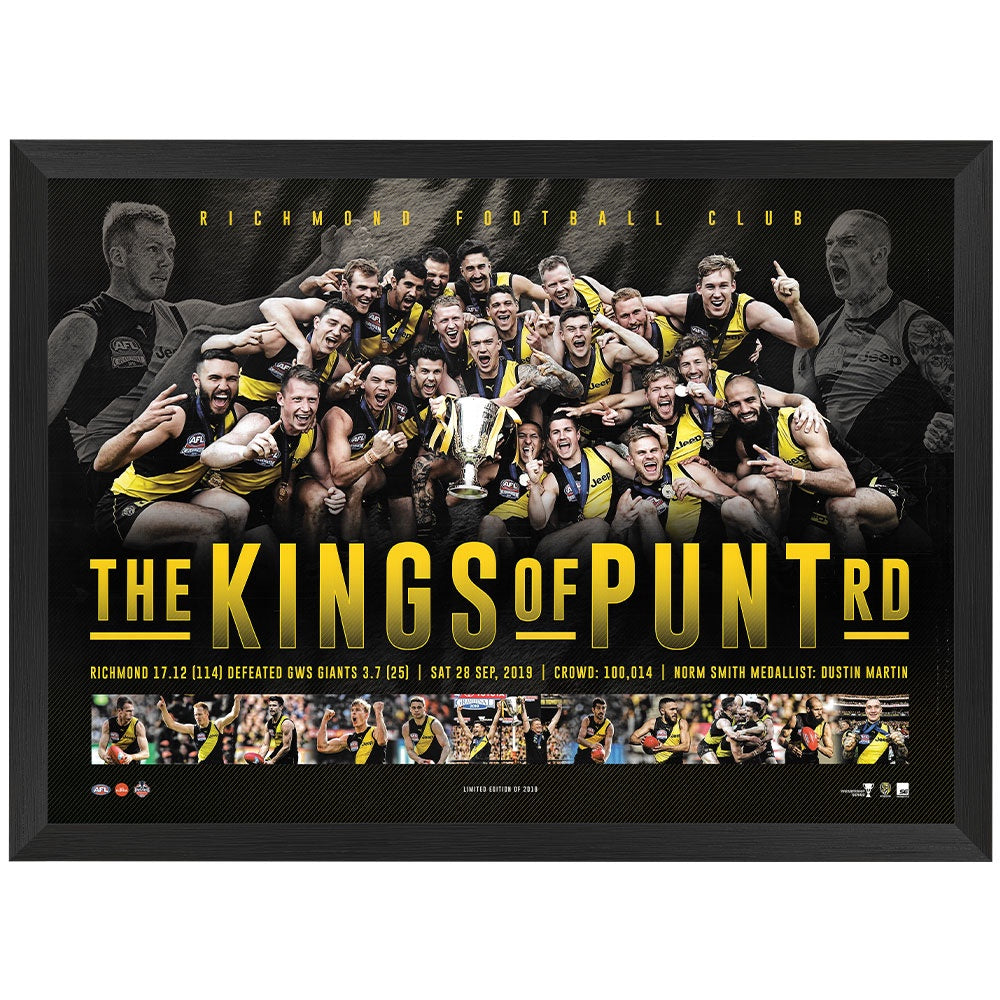 Richmond Tigers "Kings Of Punt Rd" Print Framed
