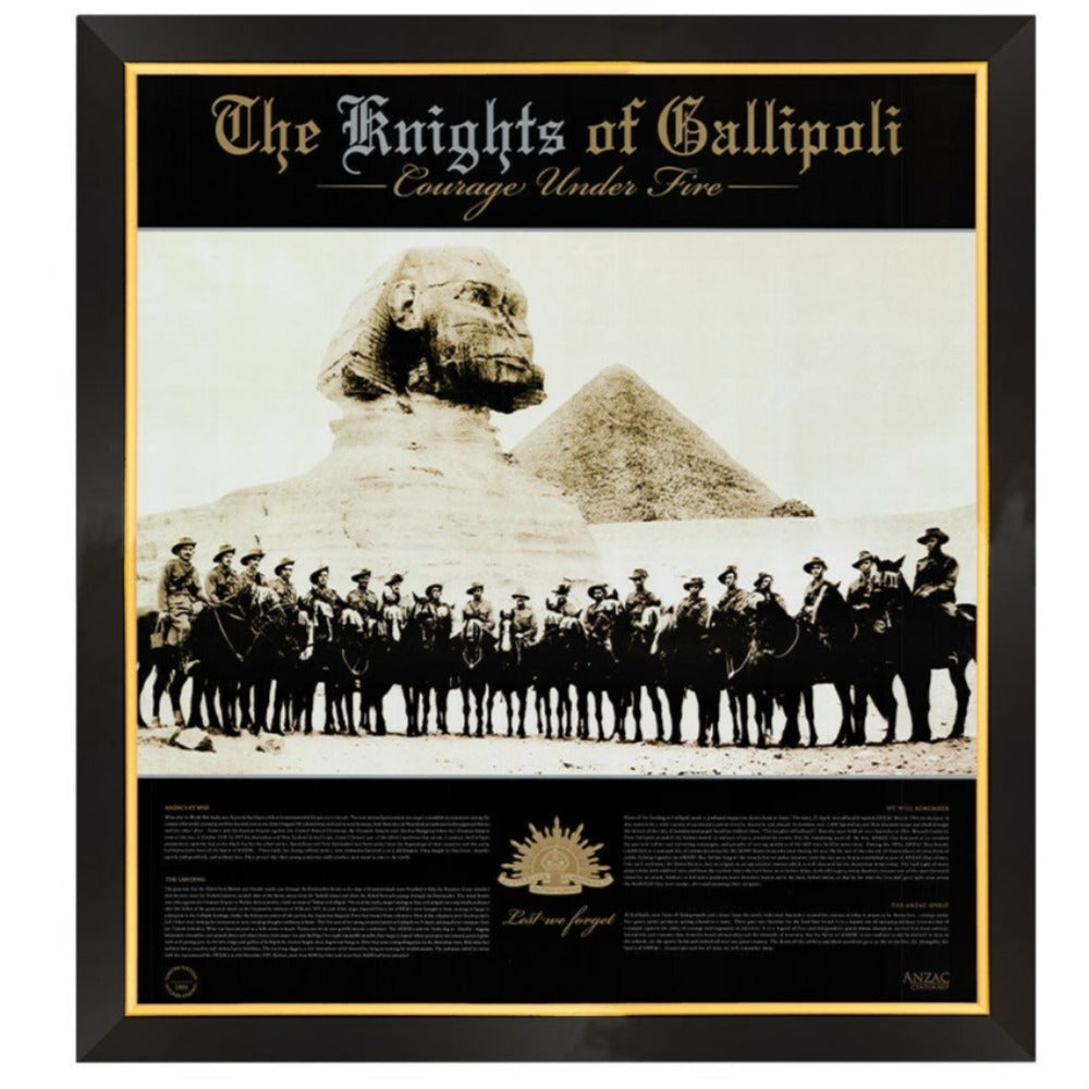 Knights Of Gallipoli Print Framed