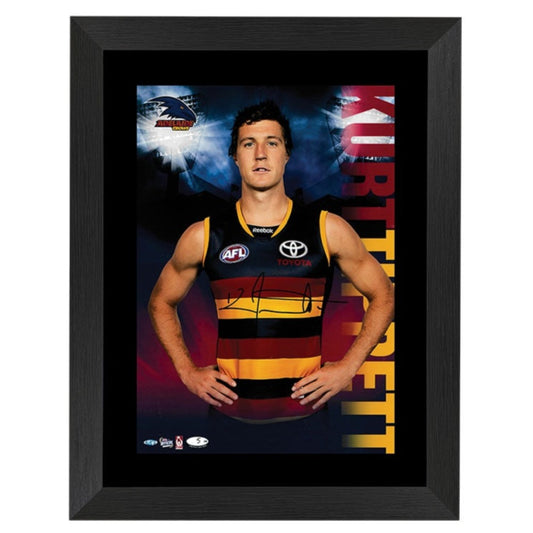 Kurt Tippett - Adelaide Crows Signed Framed Hero Shot