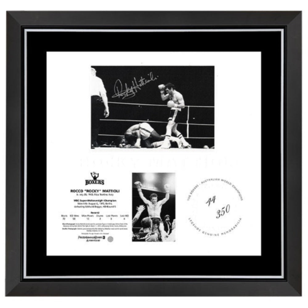 Legends Print Signed Rocky Mattioli Framed