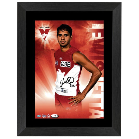 Sydney Swans Lewis Jetta Signed Hero Shot Framed