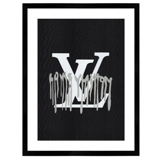 Louis Vuitton Drip Print Black Framed