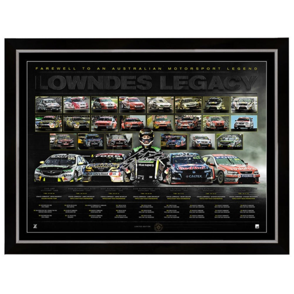 Lowndes Legacy Signed Print Framed