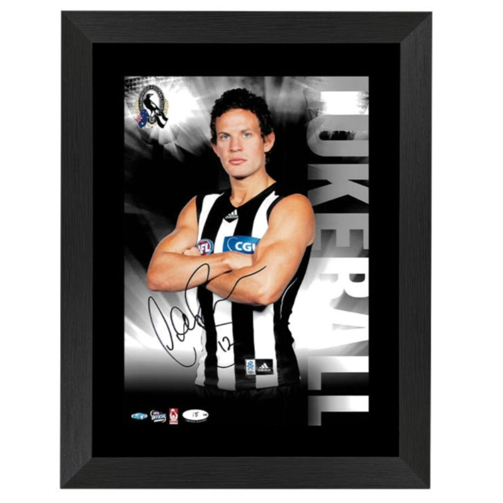 Luke Ball - Collingwood Magpies Signed Framed Star Print