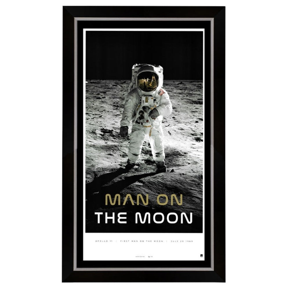 Man On The Moon Tribute Framed Print