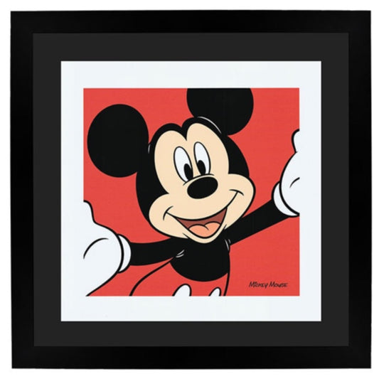 Mickey Mouse Print Framed