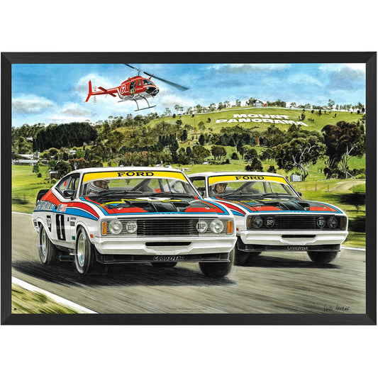 Mike Harbar Ford Bathurst 1977 Poster Framed