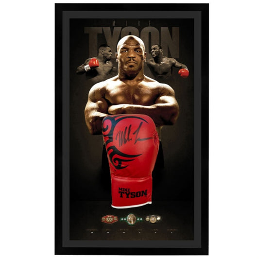 Mike Tyson Signed Glove Framed