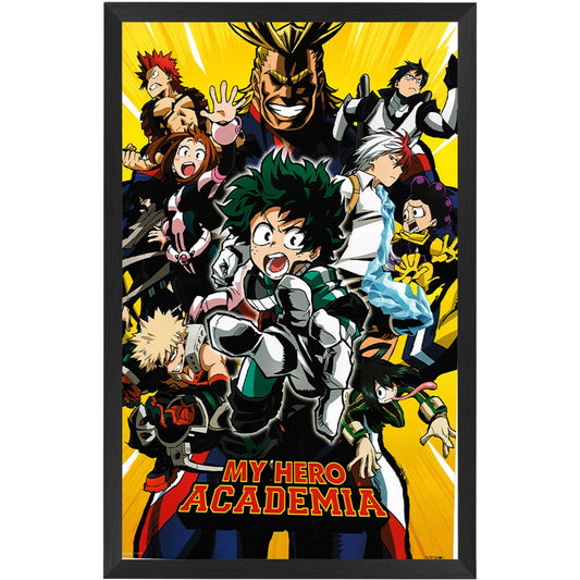 My Hero Academia Season 1 Poster Framed