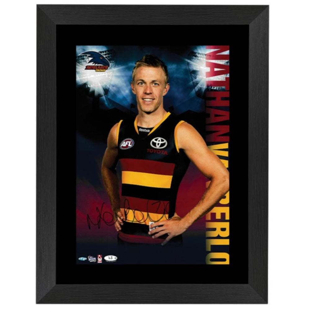 Nathan Van Berlo - Adelaide Crows Signed Framed Star Print