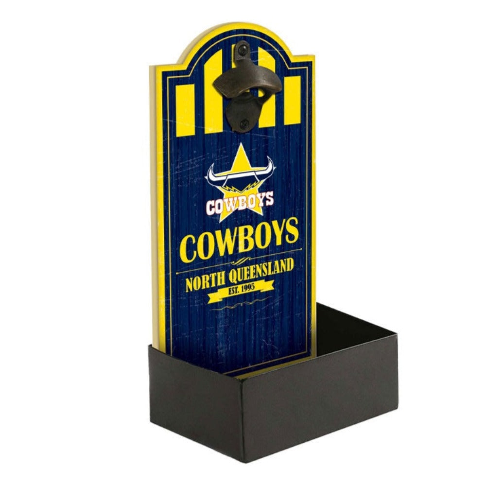 Nth Qld Cowboys NRL Bottle Opener Keyring and Can Cooler Stubby Holder –  exclusivesignings