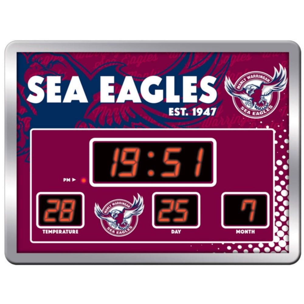 Sea Eagles LED Scoreboard Clock