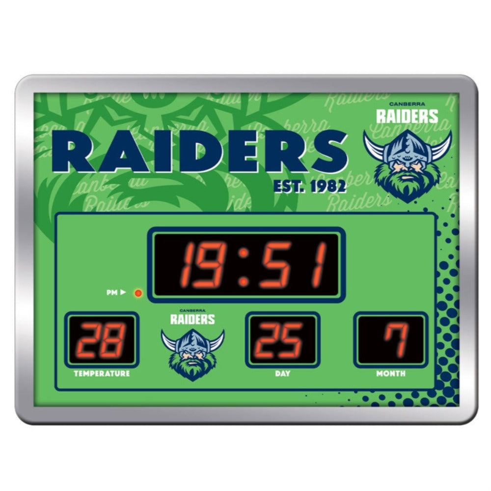 Canberra Raiders LED Scoreboard Clock