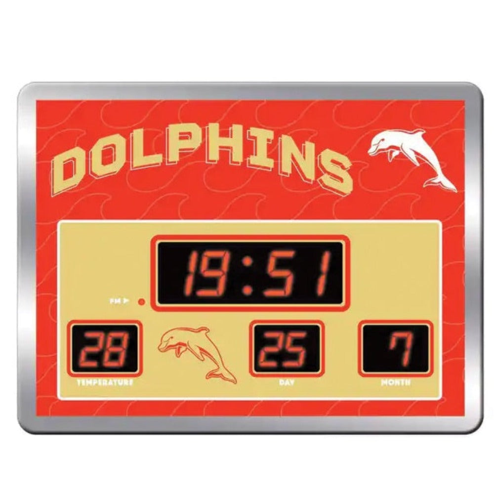 Dolphins LED Scoreboard Clock | Dolphins Merchandise