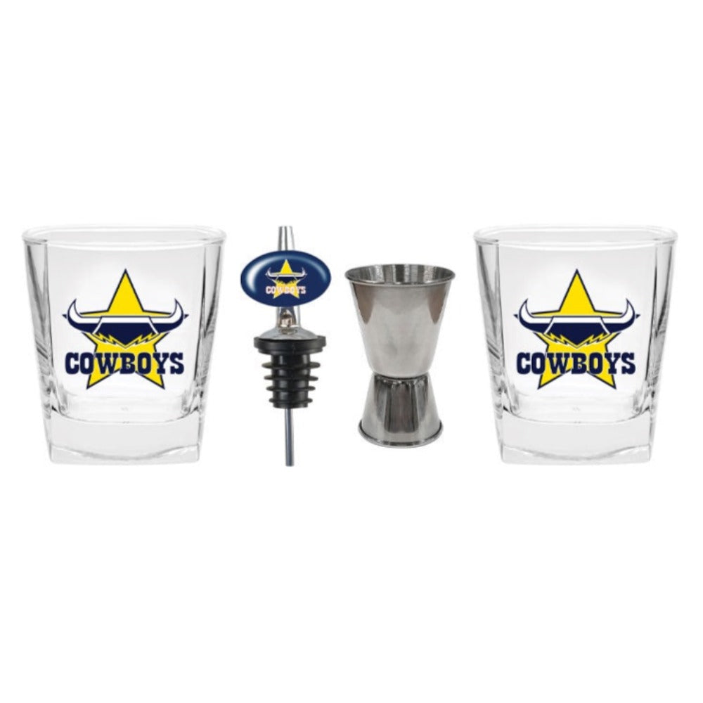 Cowboys 2 Glasses Jigger & Pourer