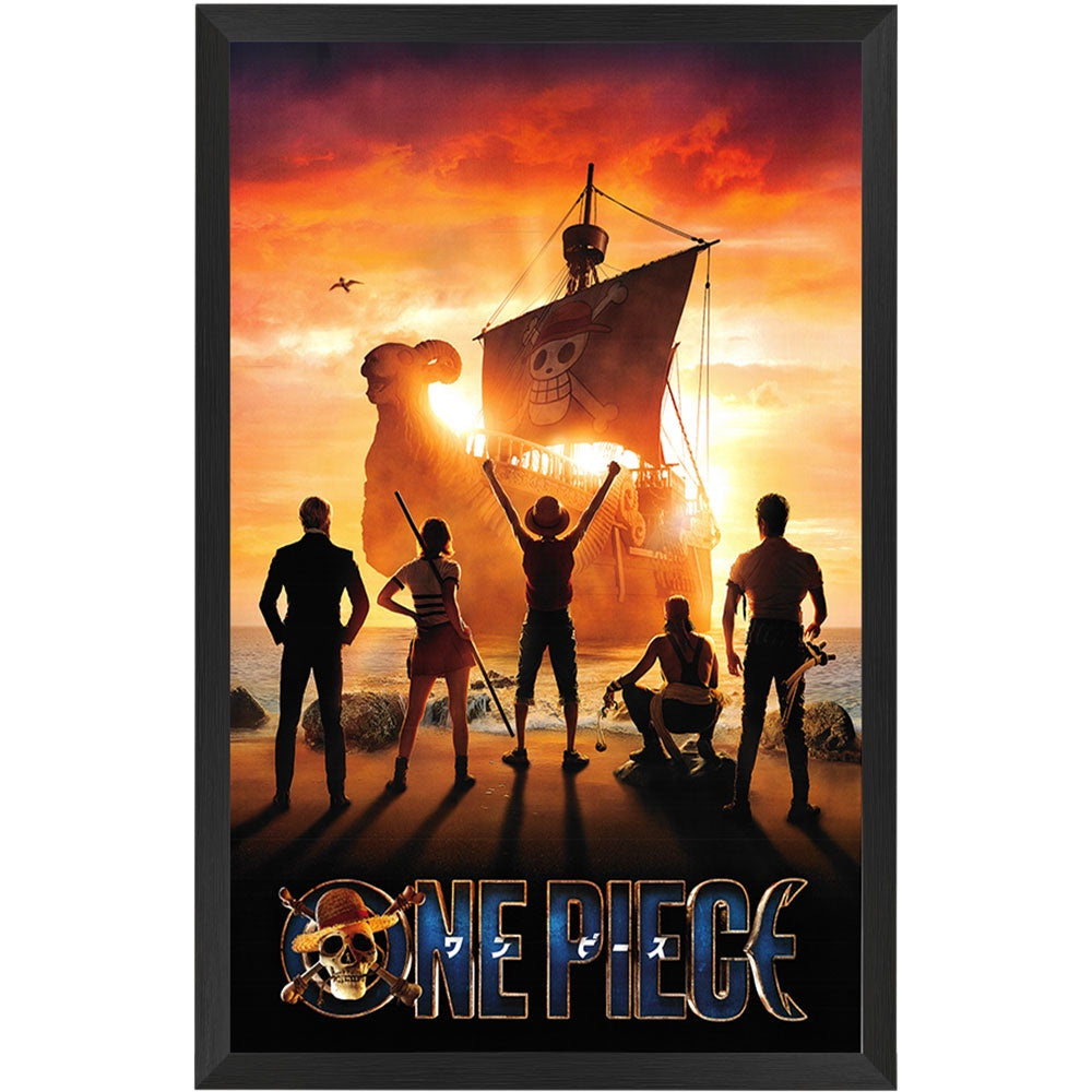 One Piece Live Action Set Sail Poster Framed
