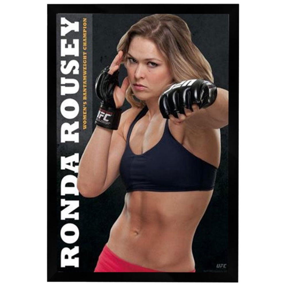 UFC Ronda Rousey Poster Framed