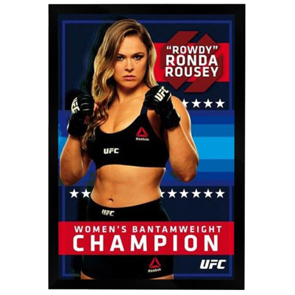 UFC - Ronda Rousey Reebok Poster Framed