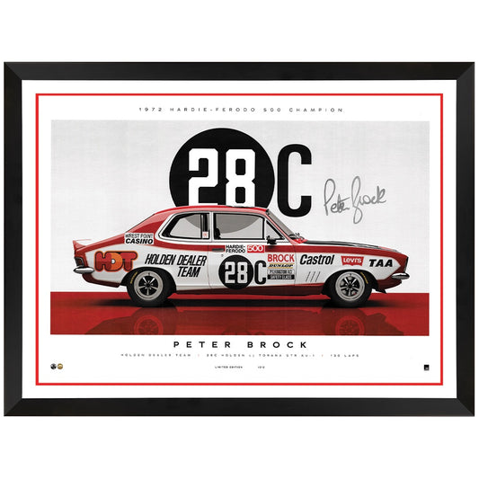 Peter Brock 28c Limited Edition Hardie Ferodo Print Framed