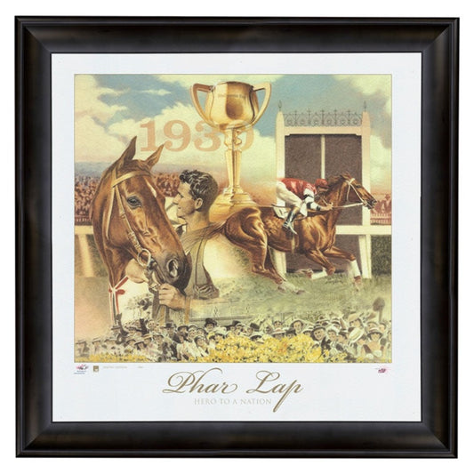 Phar Lap Hero to a Nation Artwork Framed