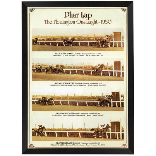 Phar Lap The Flemington Print 1930 Framed