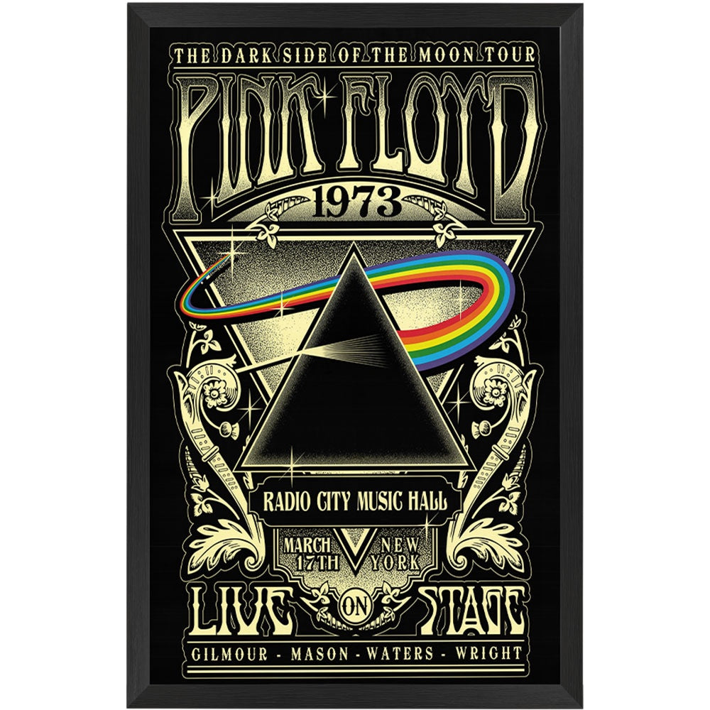 Pink Floyd Live 1973 Poster Framed