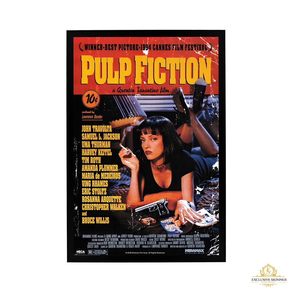 Pulp Fiction Movie Poster Framed