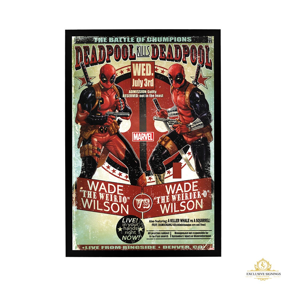 Marvel Comics - Deadpool Wade Vs Wade Poster Framed