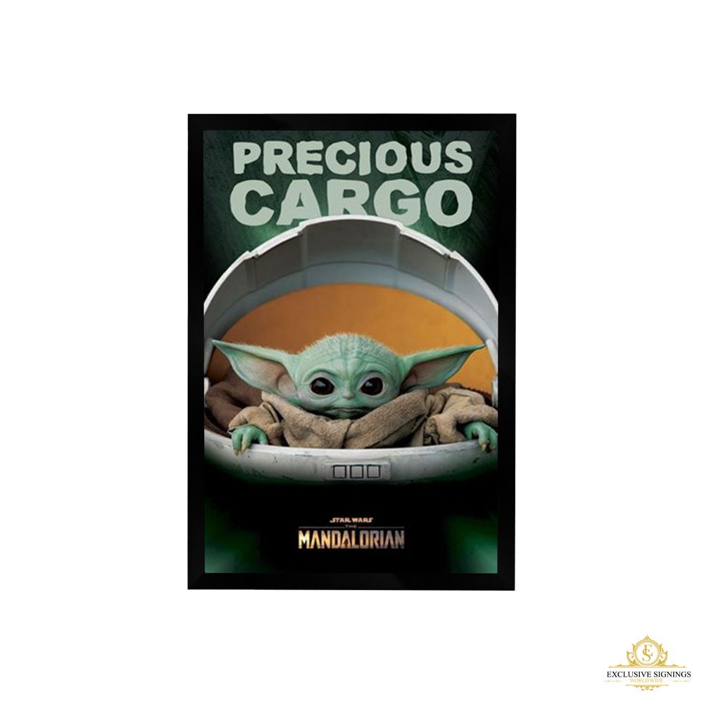 Star Wars The Mandalorian Precious Cargo Poster Framed