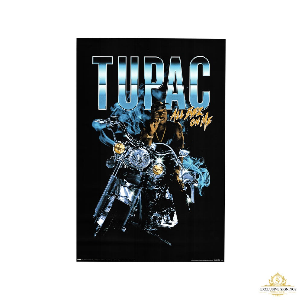 Tupac Eyes on Me Poster Framed