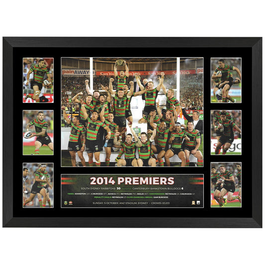 South Sydney Rabbitohs 2014 Premiership Tribute Print Framed