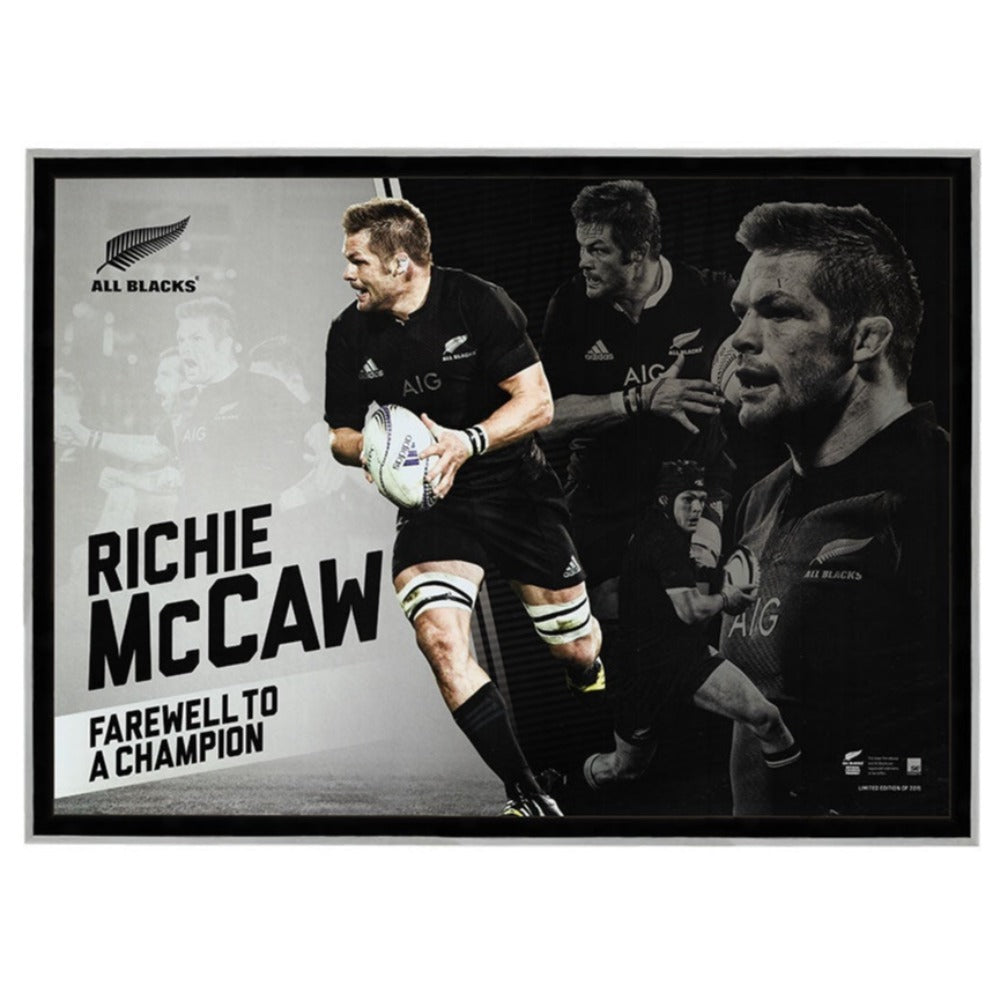 All Blacks Richie McCaw Sportsprint Framed