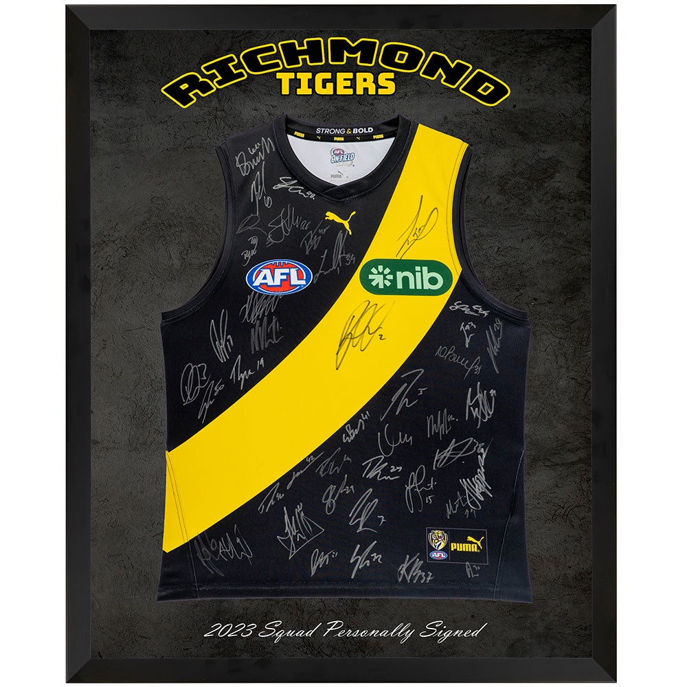 Richmond Tigers 2023 Team Signed Jersey Framed